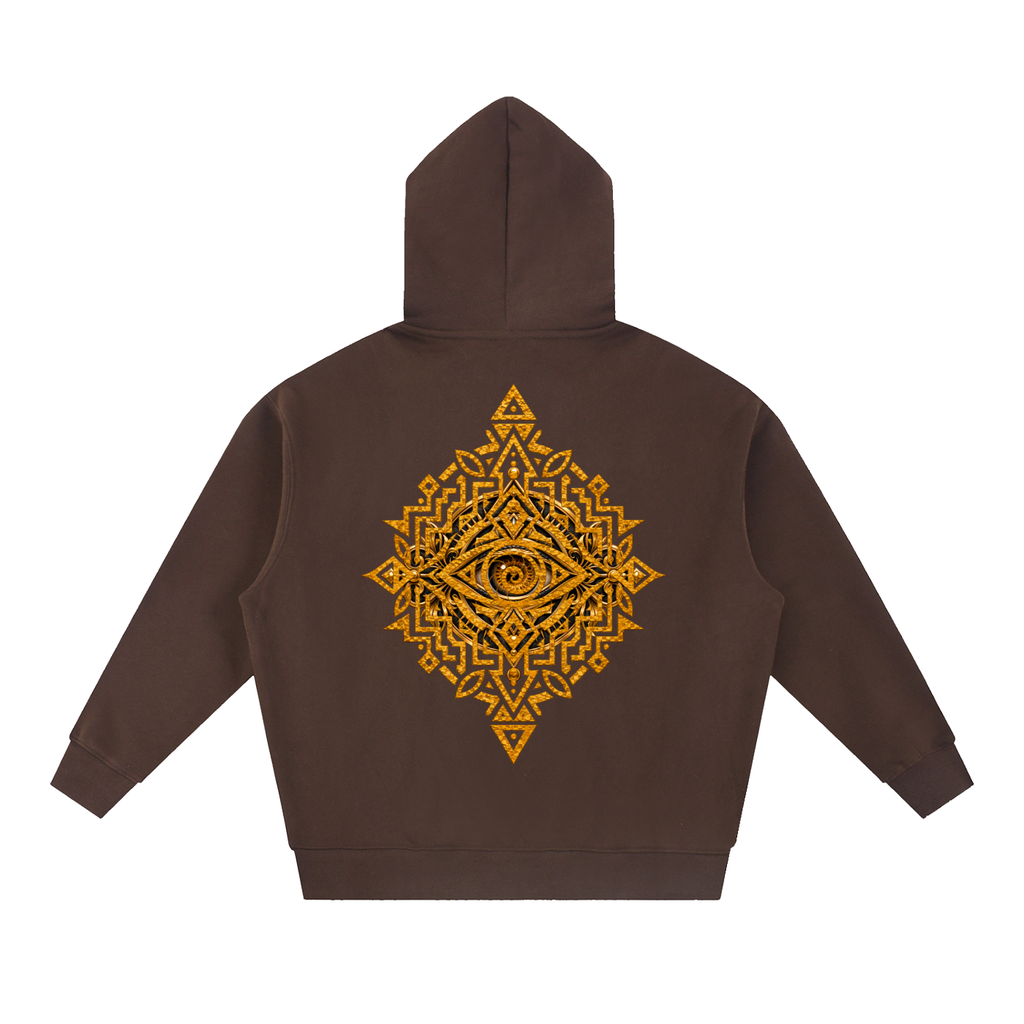 StoneYer See Essential Ballance Oversized Boxy Fit Fleece Hoodie