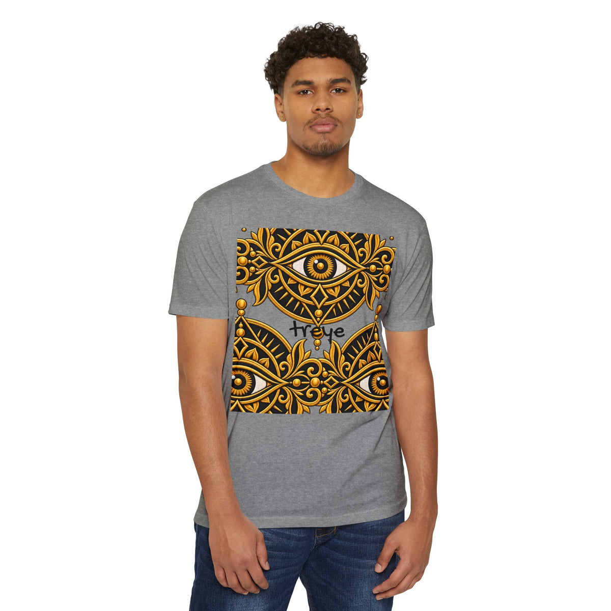 All-Seeing Eye Ornamental Design T-shirt | Mystical Symbol Shirt