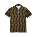 Unity is Gold eagle Snake-Scale Pattern Polo