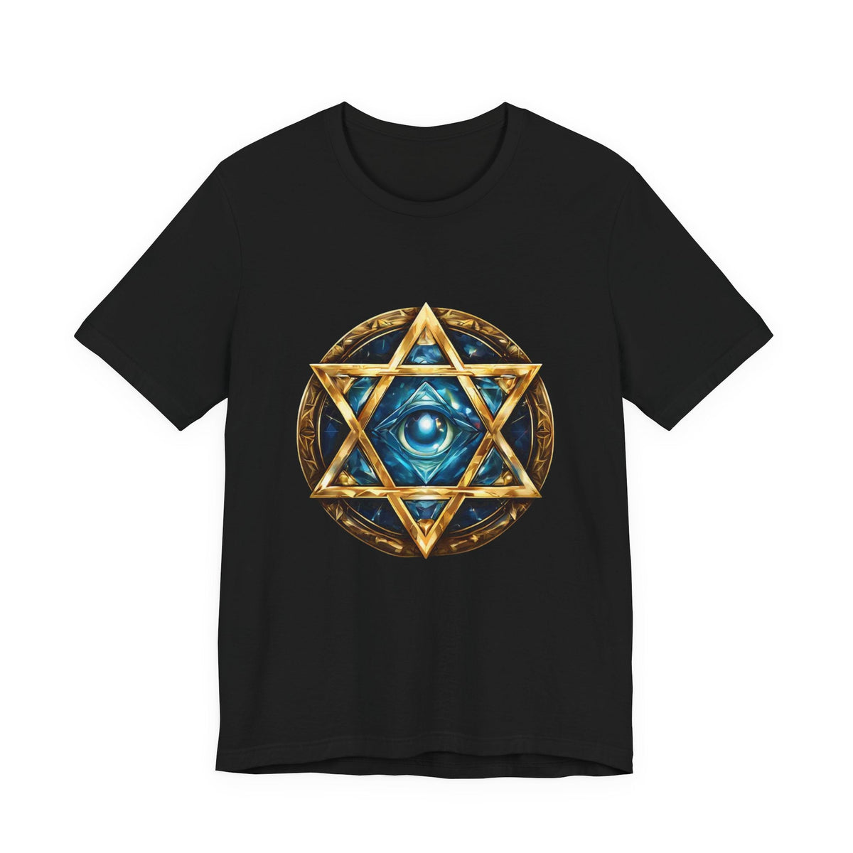 Mystic Star of David T-Shirt — Third Eye Geometric Spiritual Tee