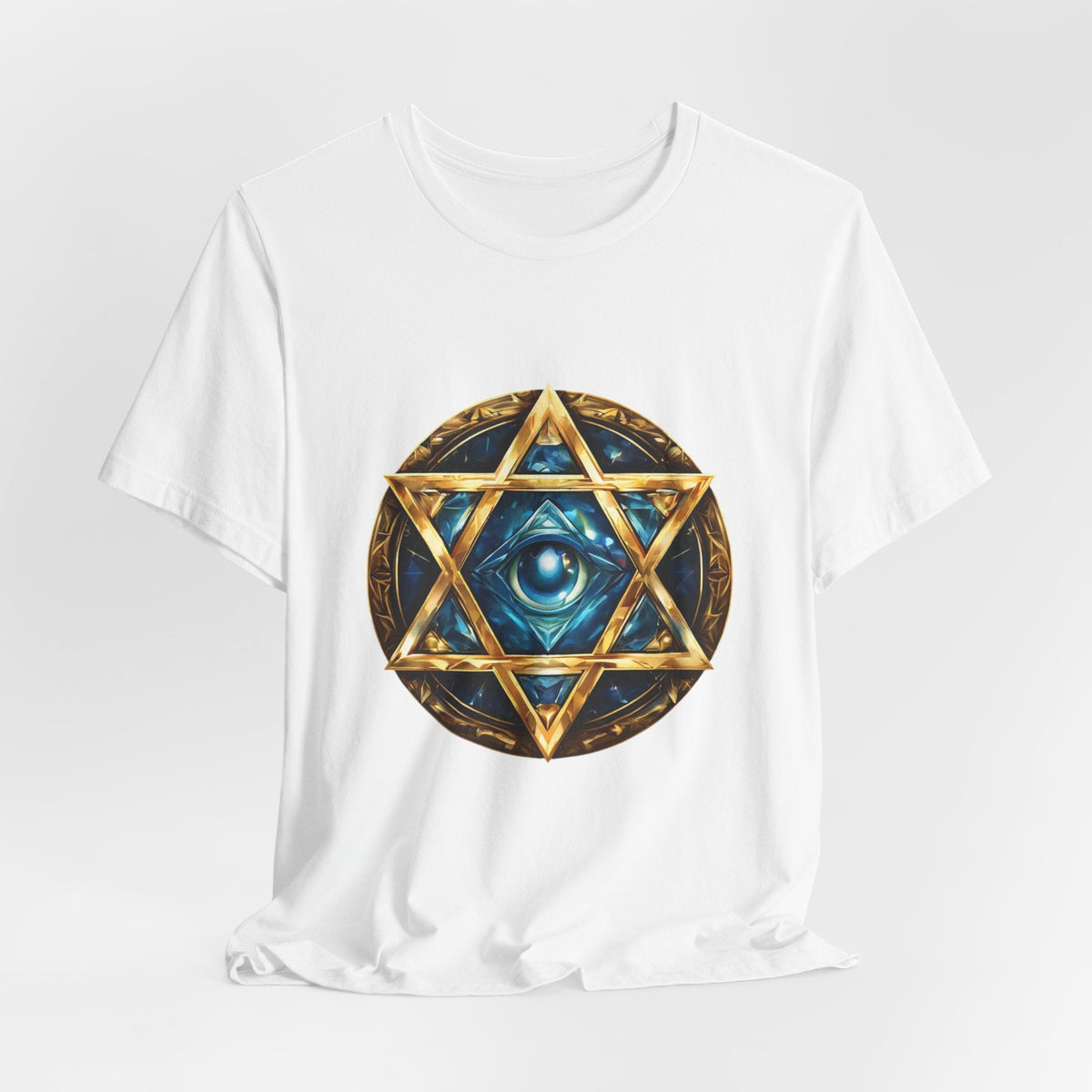 Mystic Star of David T-Shirt — Third Eye Geometric Spiritual Tee