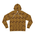 StoneYer Power Print Fashion Hoodie – All-Over Brown Python Pattern