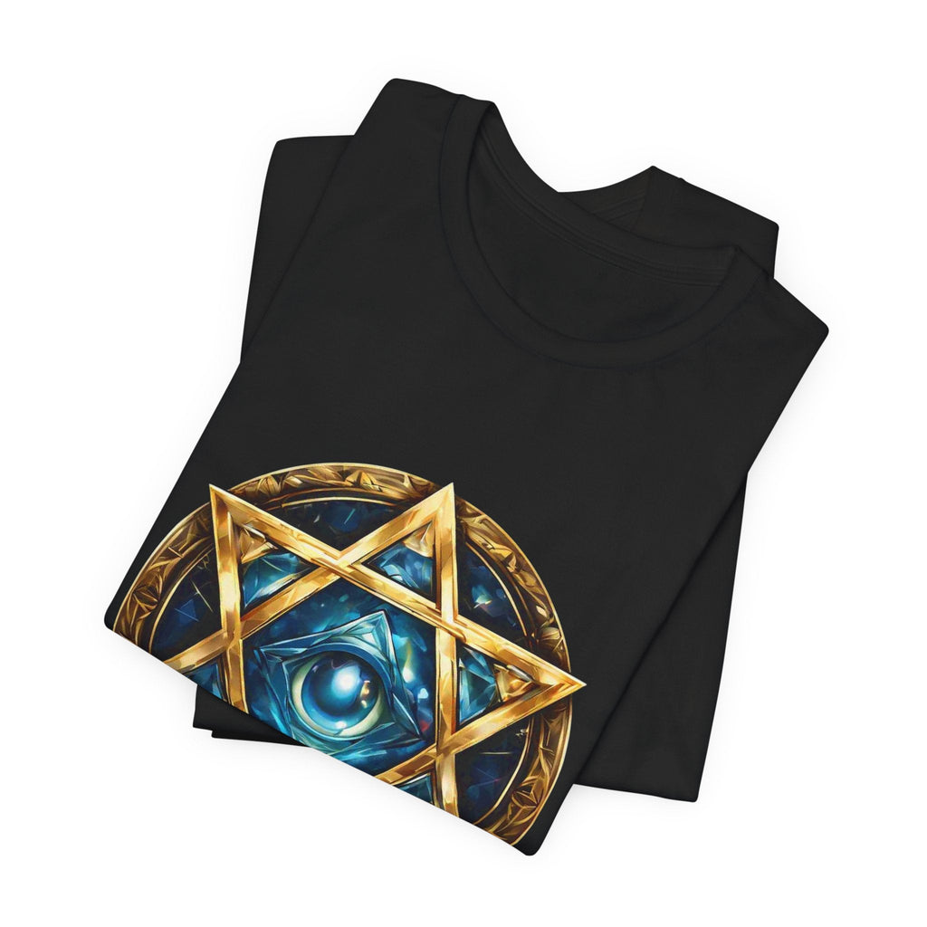 Mystic Star of David T-Shirt — Third Eye Geometric Spiritual Tee