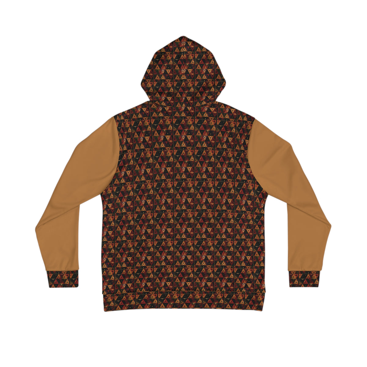 Andes Mountain Ancestorial Inspired Tribal Print Combined with Tigre Biblical Cross Design Hoodie