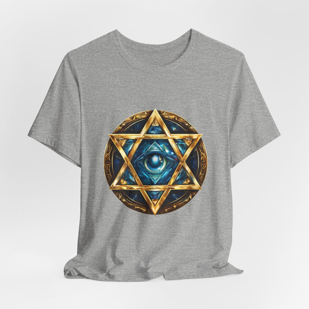 Mystic Star of David T-Shirt — Third Eye Geometric Spiritual Tee