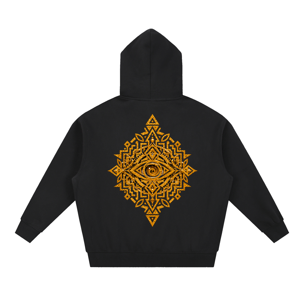 StoneYer See Essential Ballance Oversized Boxy Fit Fleece Hoodie