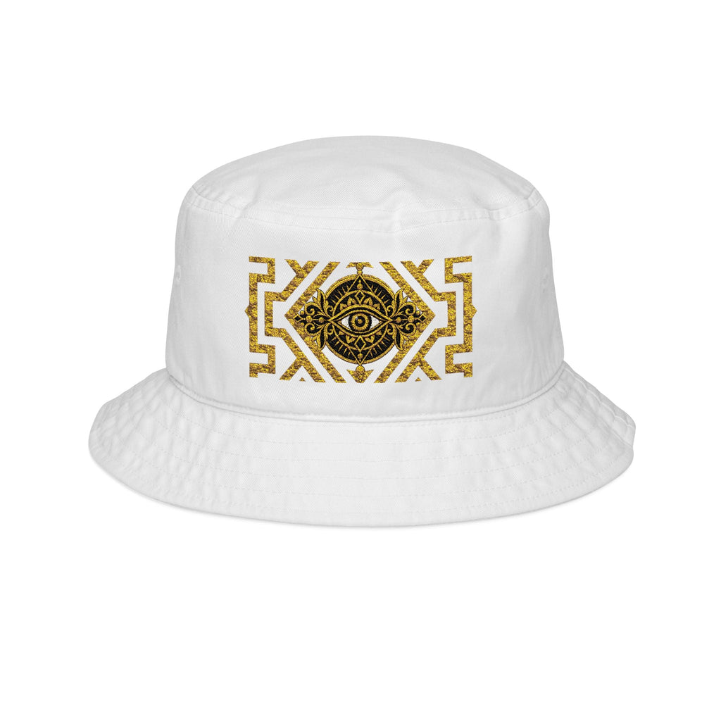 Gold Protection Sacred Medallion Bucket Hat