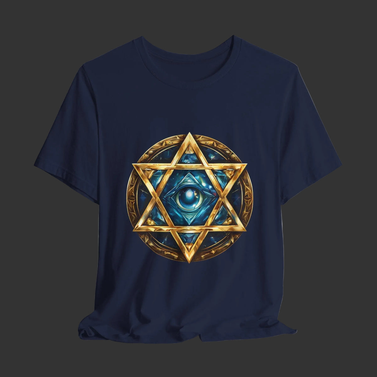 Mystic Star of David T-Shirt — Third Eye Geometric Spiritual Tee