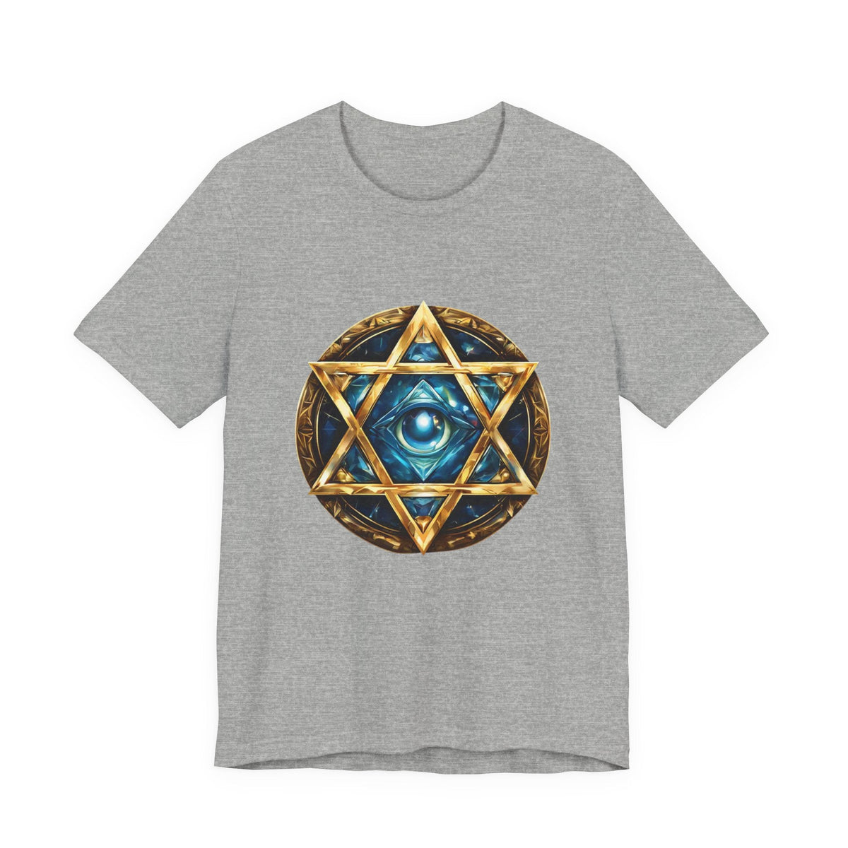 Mystic Star of David T-Shirt — Third Eye Geometric Spiritual Tee
