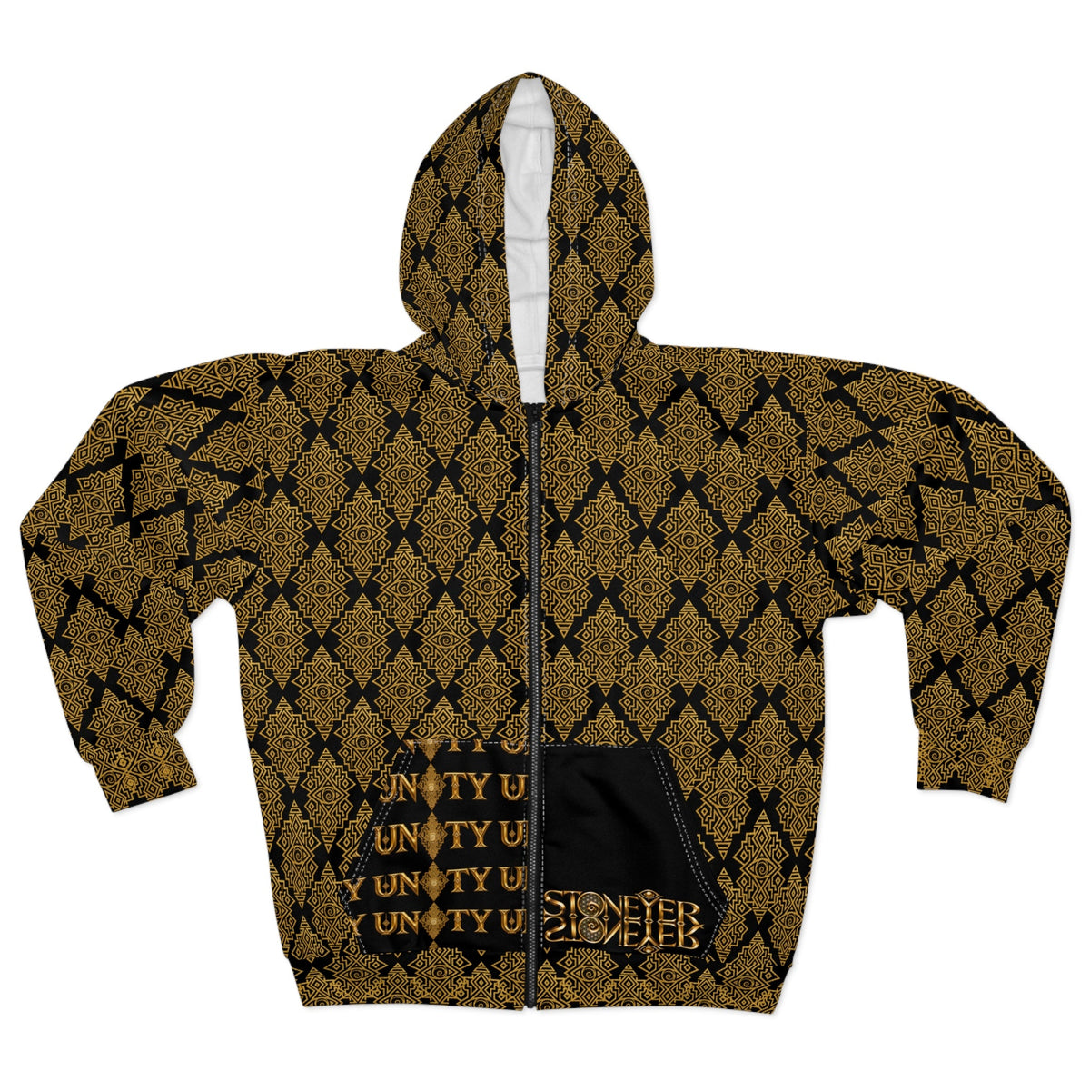 StoneYer Unity YouInTeye Flame Zip Hoodie