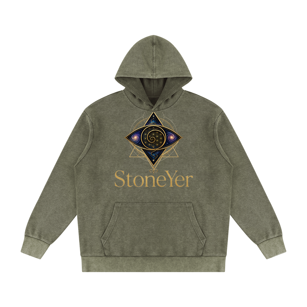 Vintage Mineral Wash Oversized Hoodie