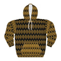 StoneYer Unity Pattern Hoodie — Gold & Black Vintage Geometric Pullover