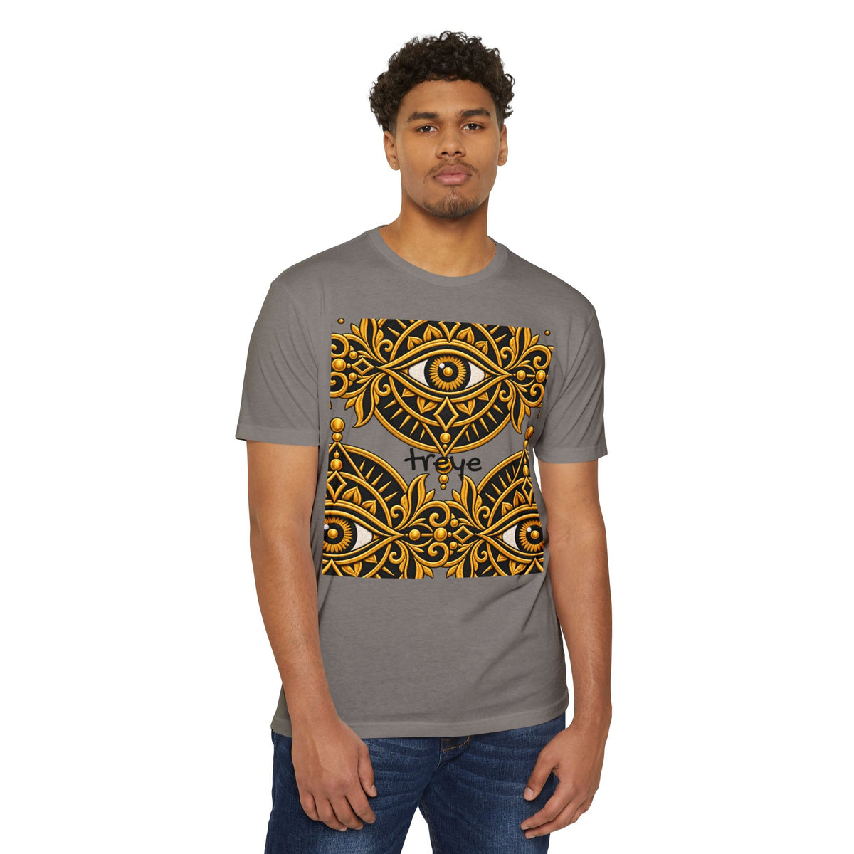 All-Seeing Eye Ornamental Design T-shirt | Mystical Symbol Shirt